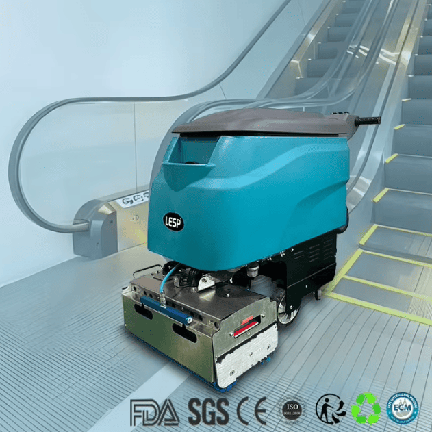 Machine à nettoyer les escaliers roulants