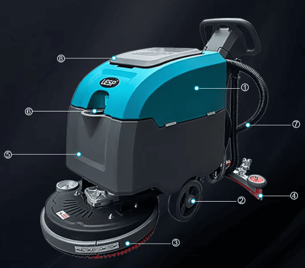 Lavasciuga pavimenti Lesp T510 Walk Behind