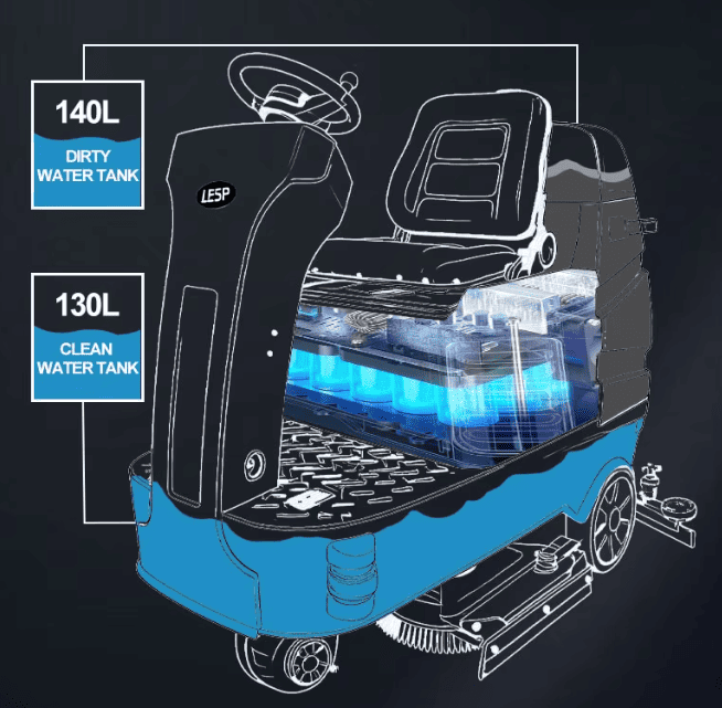Lavasciuga pavimenti Lesp T860 Walk Behind