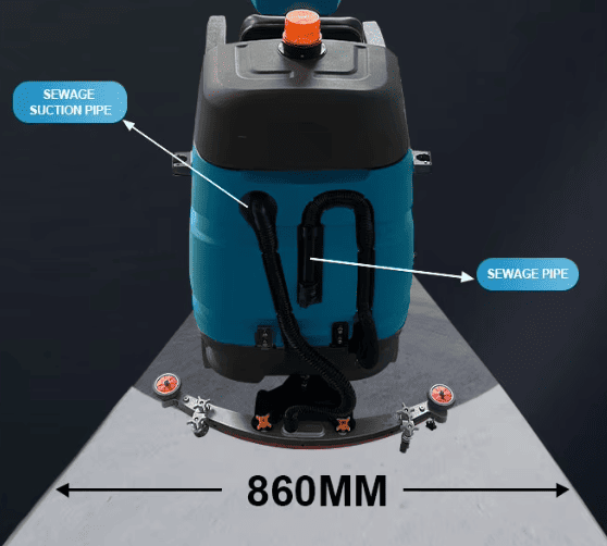 Lavasciuga pavimenti Lesp T860 Walk Behind