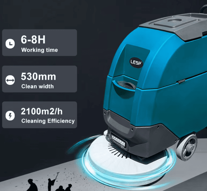 Fregadora de pisos con operador a pie Lesp T530