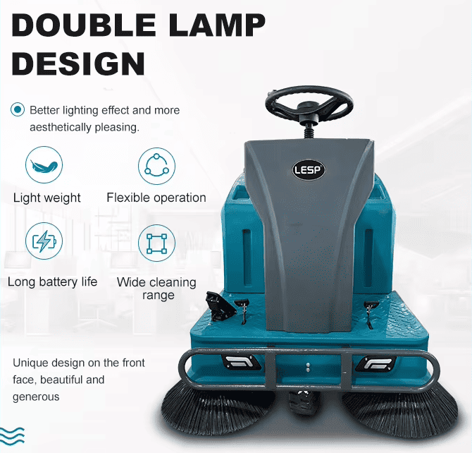 Barredora de piso con asiento Lesp SJ1400