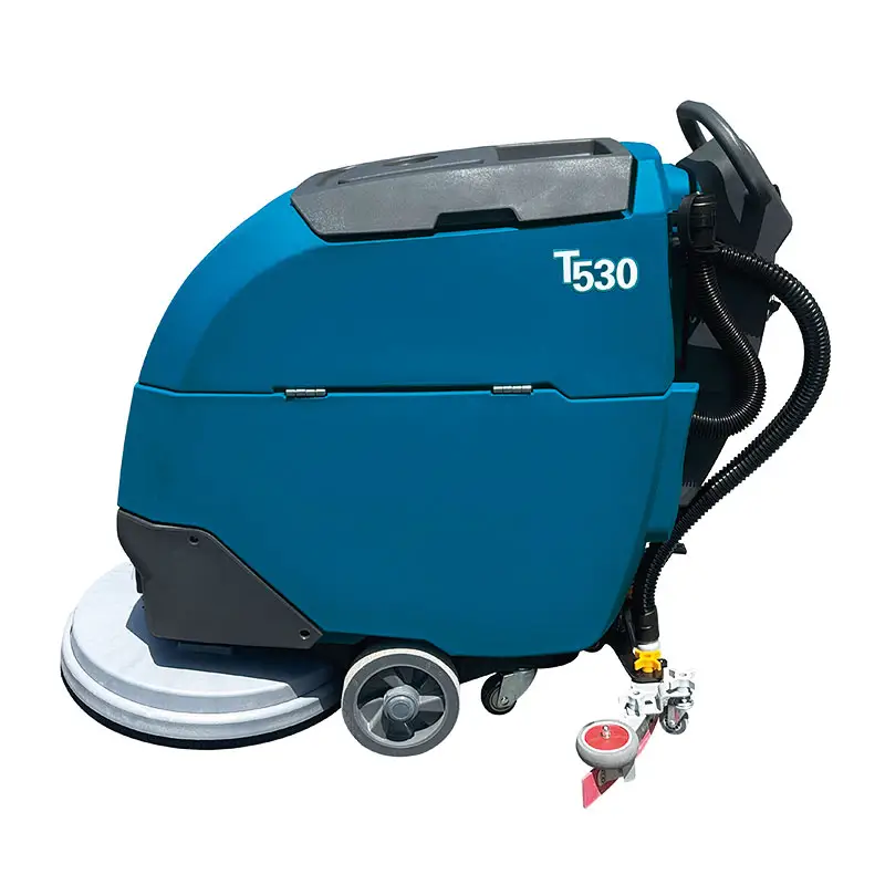 Ilustración adjunta Fregadora de pisos con operador a pie Lesp T530