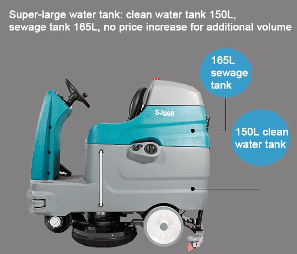 Fregadora de pisos con asiento LESP SJ860X